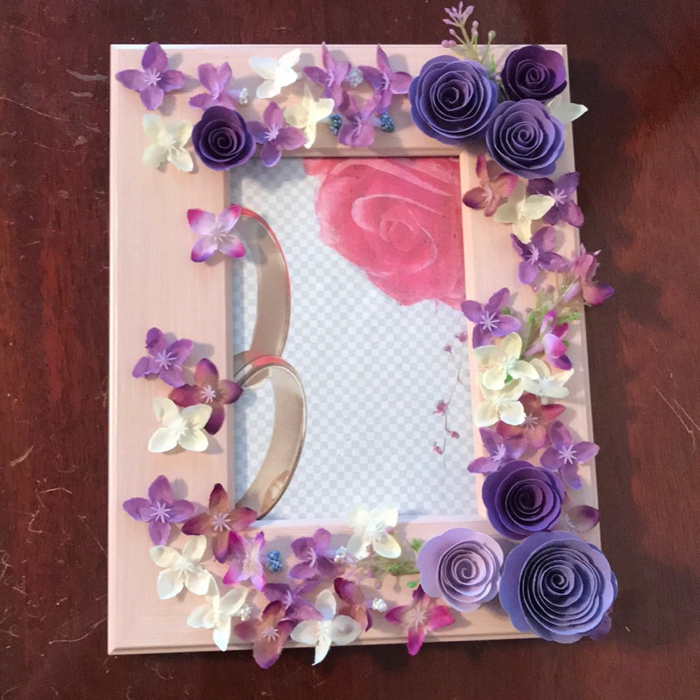 4x6” floral frame